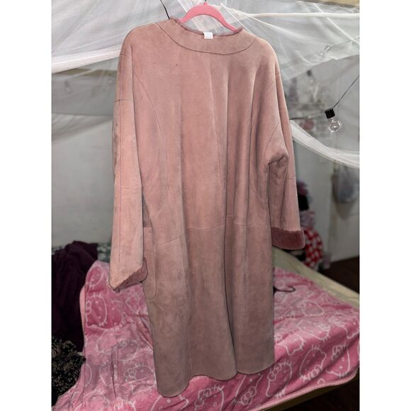 UGG Remy Shearling Reversible Coat Color Sepia $2000 Retail - Picture 1 of 5